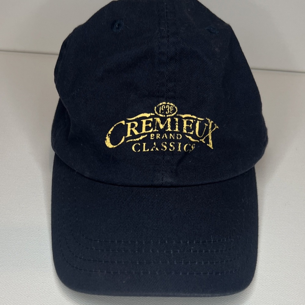 Cremieux Navy Adjustable Baseball Cap Hat Men's One Size Solid Dog Classic